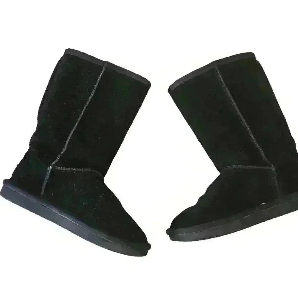 Koolaburra By Ugg Big Girls Black Victoria Faux Shearling Lined Short Boot 2